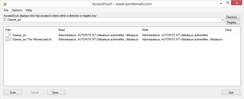 AccessEnum